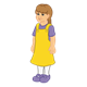 Little Girl in yellow jumper