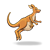 Kangaroo with Joey Color PNG