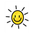 Smiley Sun with Rays Color PDF