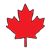 Canadian Maple Leaf 3 Color PNG