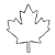 Canadian Maple Leaf 3 Line PNG