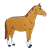 Unsaddled Horse Color PNG
