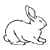 White Rabbit Line PNG