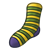 Striped Sock Color PNG