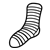 Striped Sock Line PNG