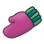 Pink Mitten Color PNG