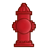 Red Fire Hydrant 2 Color PNG