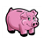 Pink Piggy Bank Color PDF