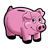 Pink Piggy Bank Color PNG