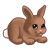 Small Brown Bunny Color PNG