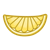 Lemon Wedge Color PNG