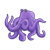 Octopus Color PNG