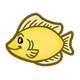 Yellow Fish under the sea