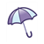 Purple and White Umbrella Color PDF