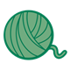 Ball of Yarn green