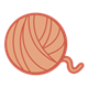 Ball of Yarn orange