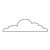 Lonely Cloud Line PNG