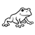 Tiny Frog Line PNG