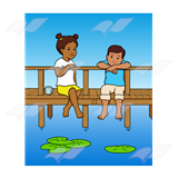 Boy and Girl on the Pier