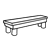 Wooden Bench Line PNG