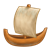 Bible Times Sailboat Color PNG