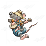 Rat Playing Banjo