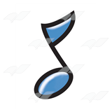 Blue Eighth Note