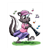 Skunk Playing a Clarinet Color PDF