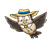 Flying Owl Color PNG