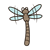 Brown Dragonfly Color PNG