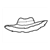 Straw Hat with Blue Band Line PDF