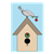 Gray Christmas Bird Color PNG