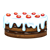 Iced Chocolate Cake Color PNG