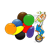Unicycle Clown Color PNG