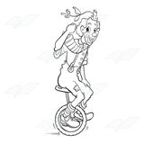 Unicycle Clown