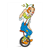 Unicycle Clown Color PDF