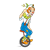 Unicycle Clown Color PNG