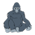 Gorilla Color PNG