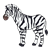Zebra 2 Color PNG