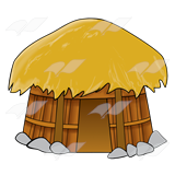 african hut clipart