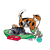 Cats with Toys Color PNG