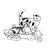 Cats with Toys Line PNG