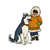 Eskimo with Husky Color PDF