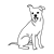 Spotted Dog Line PNG
