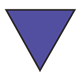 Triangle Segment purple one-fourth