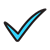 Blue Check Mark Color PNG