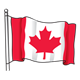 Canadian Flag 1 on pole