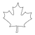 Canadian Maple Leaf 1 Line PNG