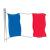 France Flag Color PNG