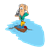 Explorer in Tiny Boat Color PNG